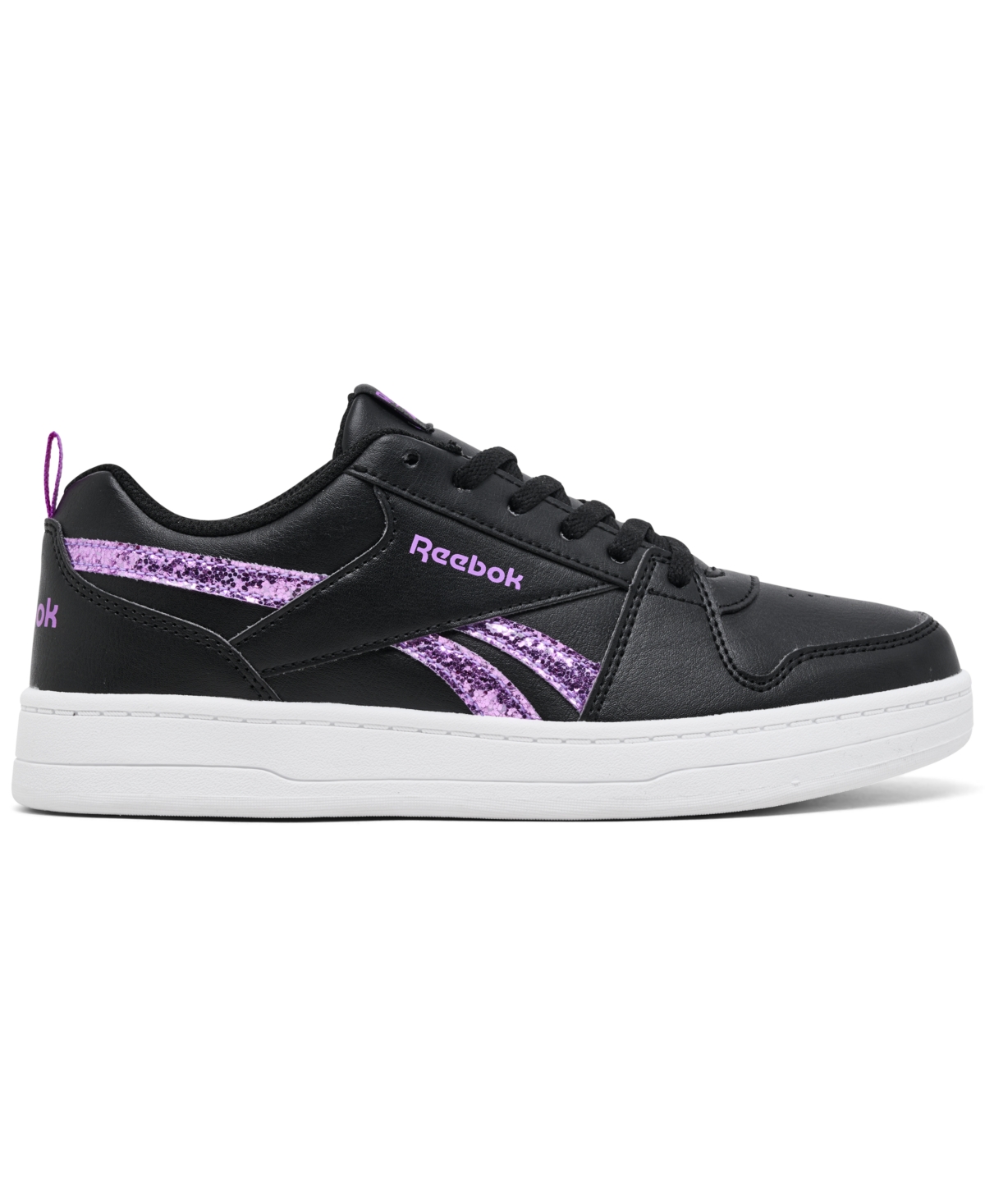 Reebok Girls Royal Prime 2.0 Casual Sneakers From Finish Line In Black,purple,white