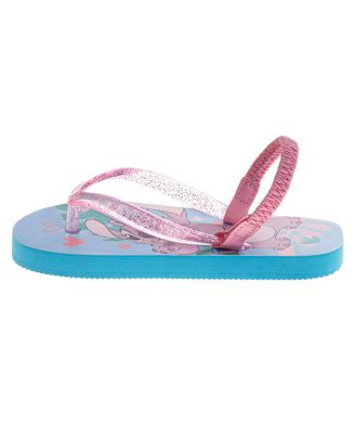 Toddler Girls Stitch and Angel Dual Sizes Flip Flop Slippers
