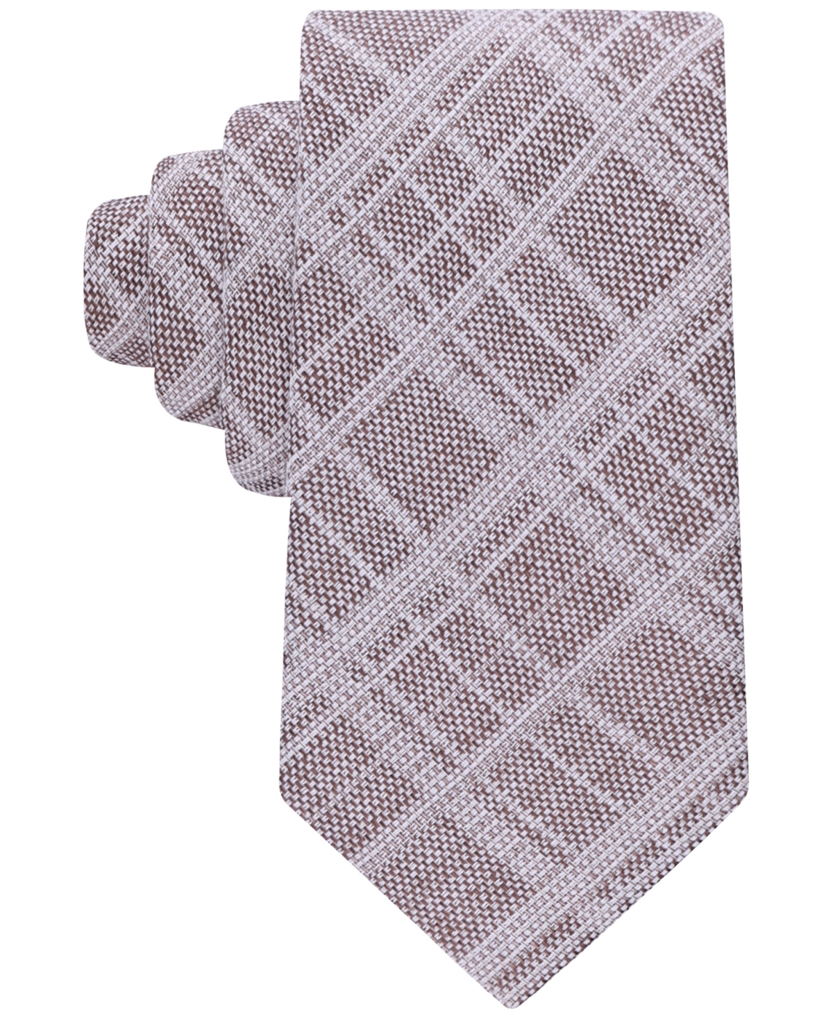 Men's Memphis Tonal Grid Tie - Taupe