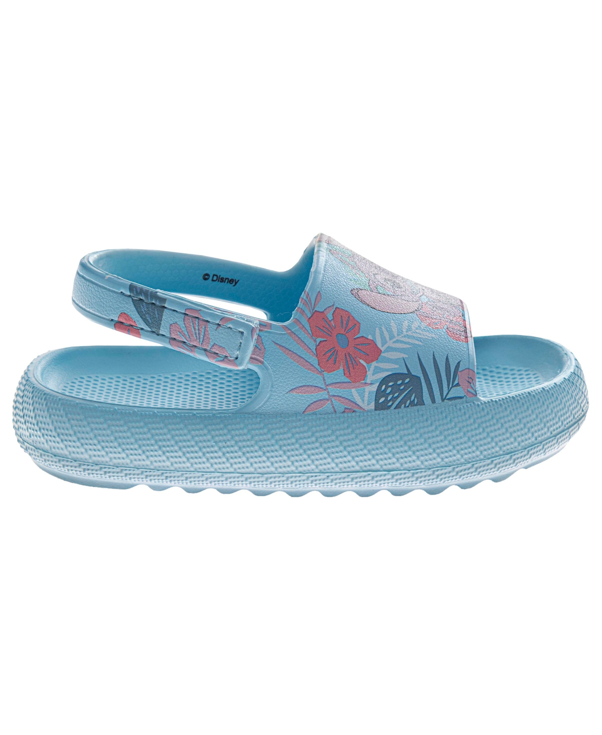 Disney Toddler Girls Stitch And Angel Slip On Slides In Blue