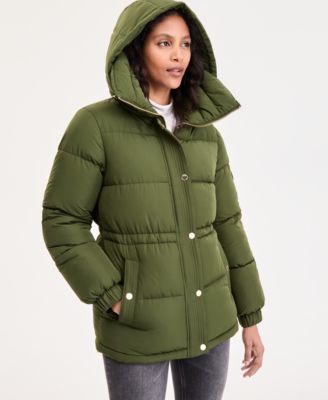 Women's Hooded Anorak Puffer Coat, Exclusively at Macy's