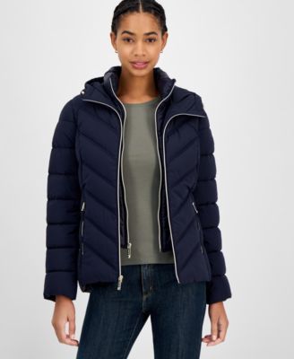 Women's Hooded Bibbed Packable Puffer Coat
