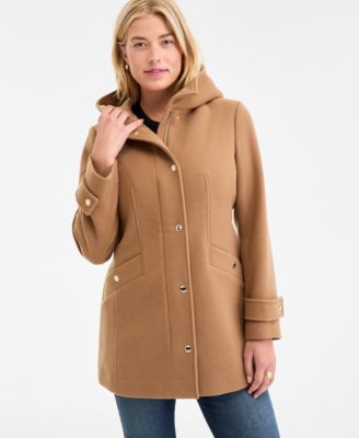 Michael Kors - Women's Hooded Button-Front Coat