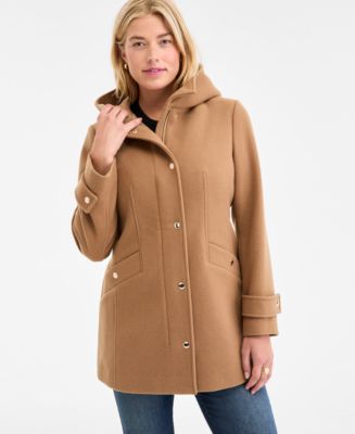 Michael Kors Women's Hooded Button-Front Coat, Exclusively at