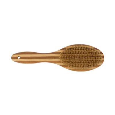 Dual-Sided Natural Bamboo Wood Dog Brush - Ergonomic, Durable & Versatile