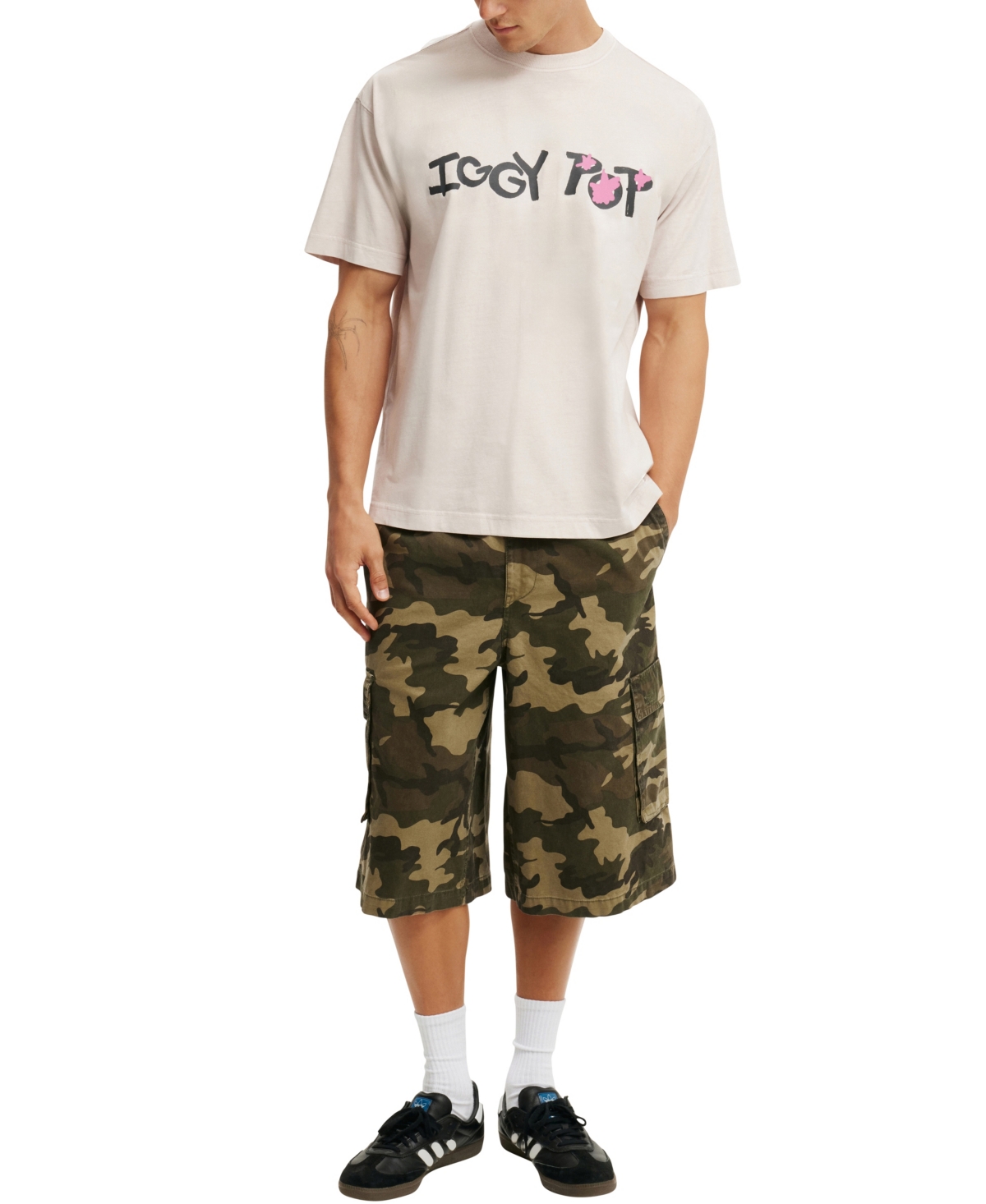 COTTON ON MEN'S BOX FIT PREMIUM MUSIC T-SHIRT 