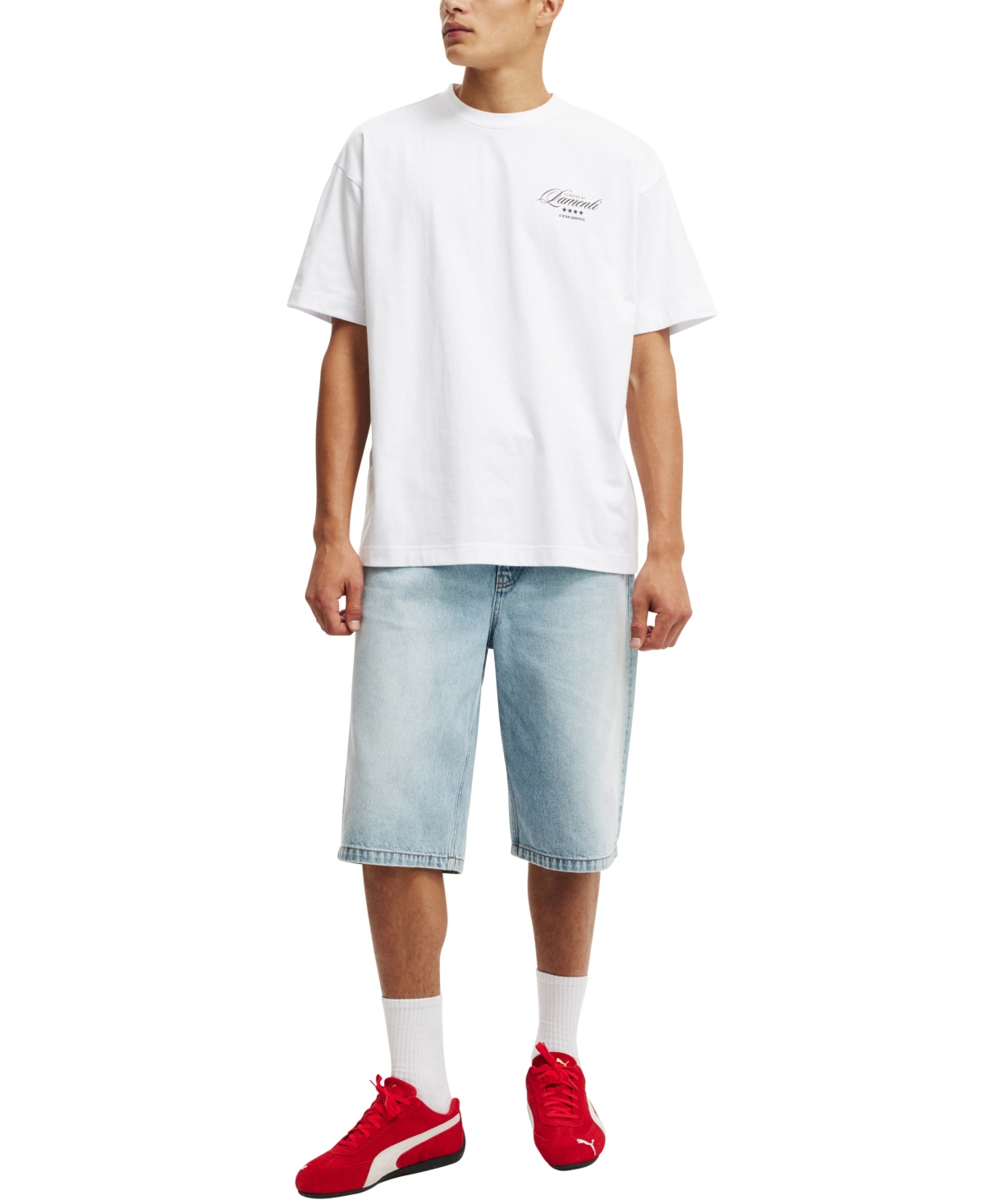 Shop Cotton On Men's Box Fit Text T-shirt In White,lamenti