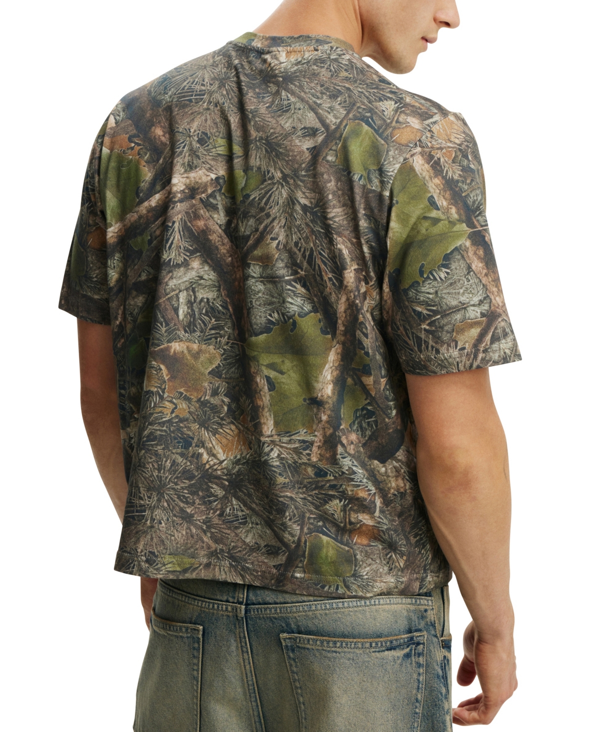 Shop Cotton On Men's Cropped Fit T-shirt