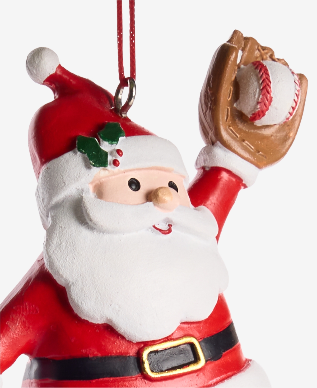 Holiday Lane Sports Baseball Santa Ornament, Macy's Exclusive In Transparent