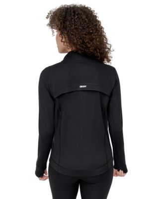 Sport Women's Rhinestone-Logo Mock-Neck Jacket