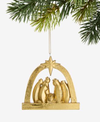 Holiday Lane - Blessed Arched Nativity Scene Ornament