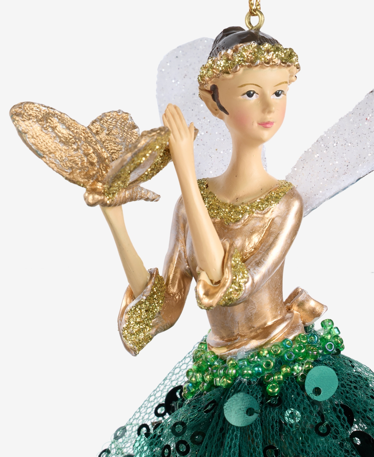 Holiday Lane Enchanted Forest Winged Fairy Ornament, Macy's Exclusive In Multi