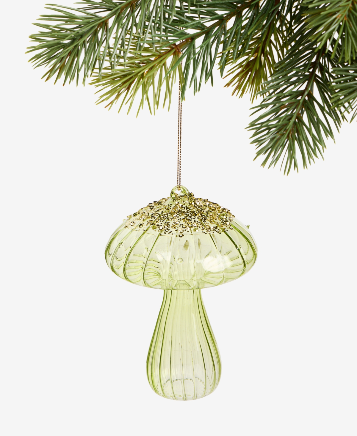 Holiday Lane Enchanted Forest Glass Mushroom Ornament, Macy's Exclusive
