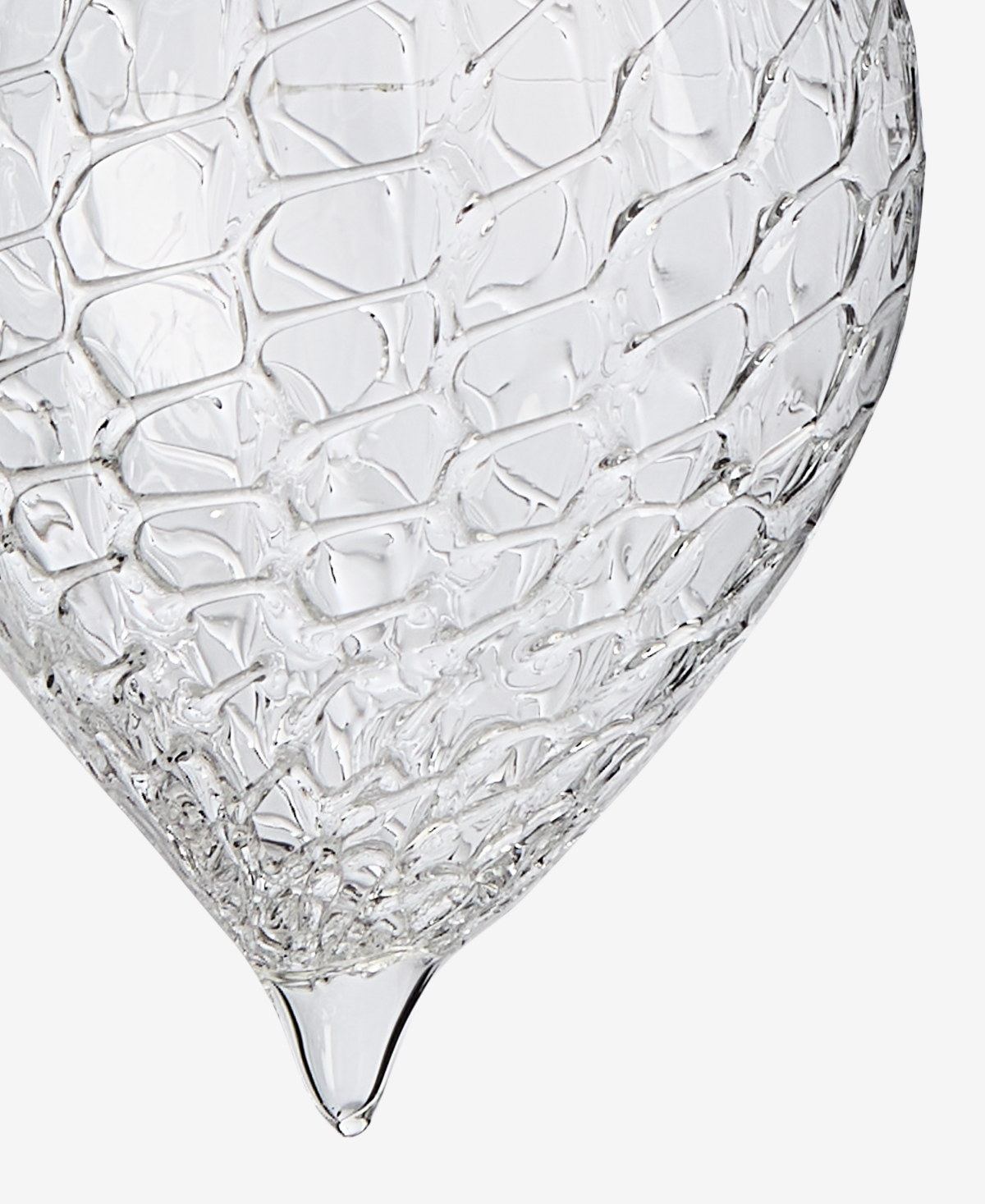 Holiday Lane Iced Delight Glass Drop Ornament, Macy's Exclusive In Transparent