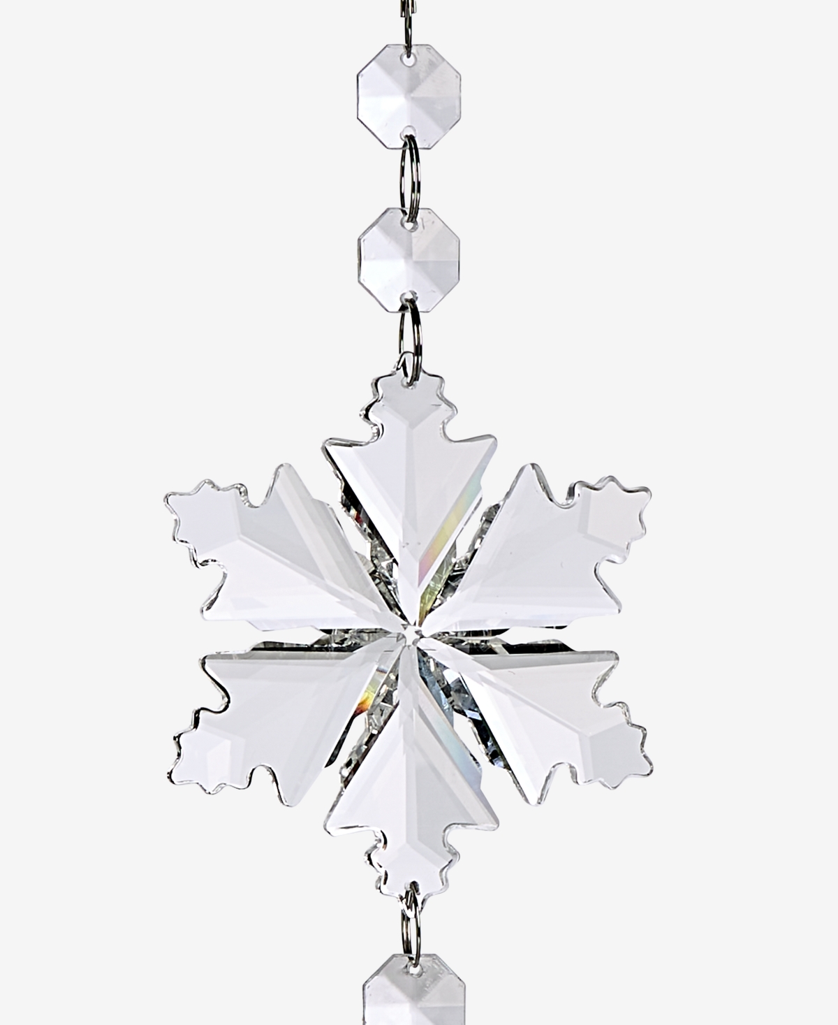 Holiday Lane Iced Delight Glass Pendant Ornament, Macy's Exclusive In Transparent
