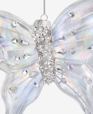 Enchanted Forest Glass Butterfly Embellished Ornament, Macy's Exclusive