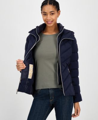 Women's Hooded Bibbed Packable Puffer Coat