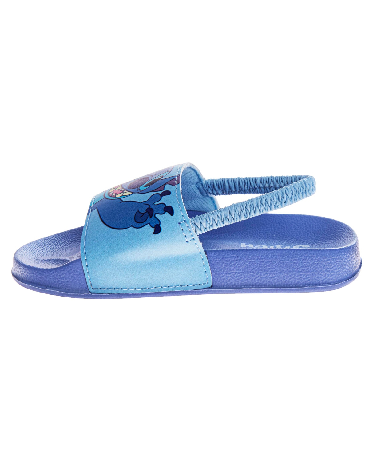 Disney Toddler Girls Stitch Dual Sizes Backstrap Slide Sandals In Blue