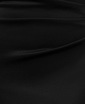 Women's Off-The-Shoulder Ruffled Side-Slit Gown
