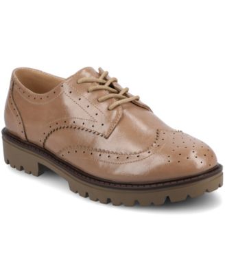 Women's Claudiya Lug Sole Lace Up Oxford Loafers