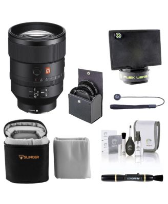 FE 135mm F1.8 GM Lens for Sony E, Bundle with ProOptic 82mm Filter Kit, Flex Lens Shade, Soft Lens Case, Lens Cleaner, Cleaning Kit, Universal