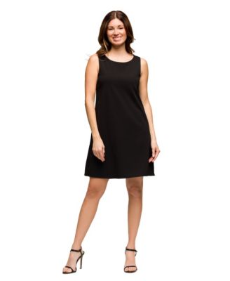 Women's Solid Color Sleeveless Mini Shift Dress
