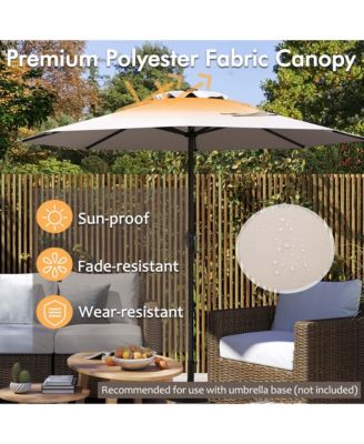 Outdoor Patio Umbrella Modern Table Umbrella w/8 Heavy Duty Ribs Sun-proof