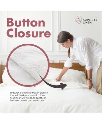 100% Premium White Cotton Duvet Covee 200 Thread Count