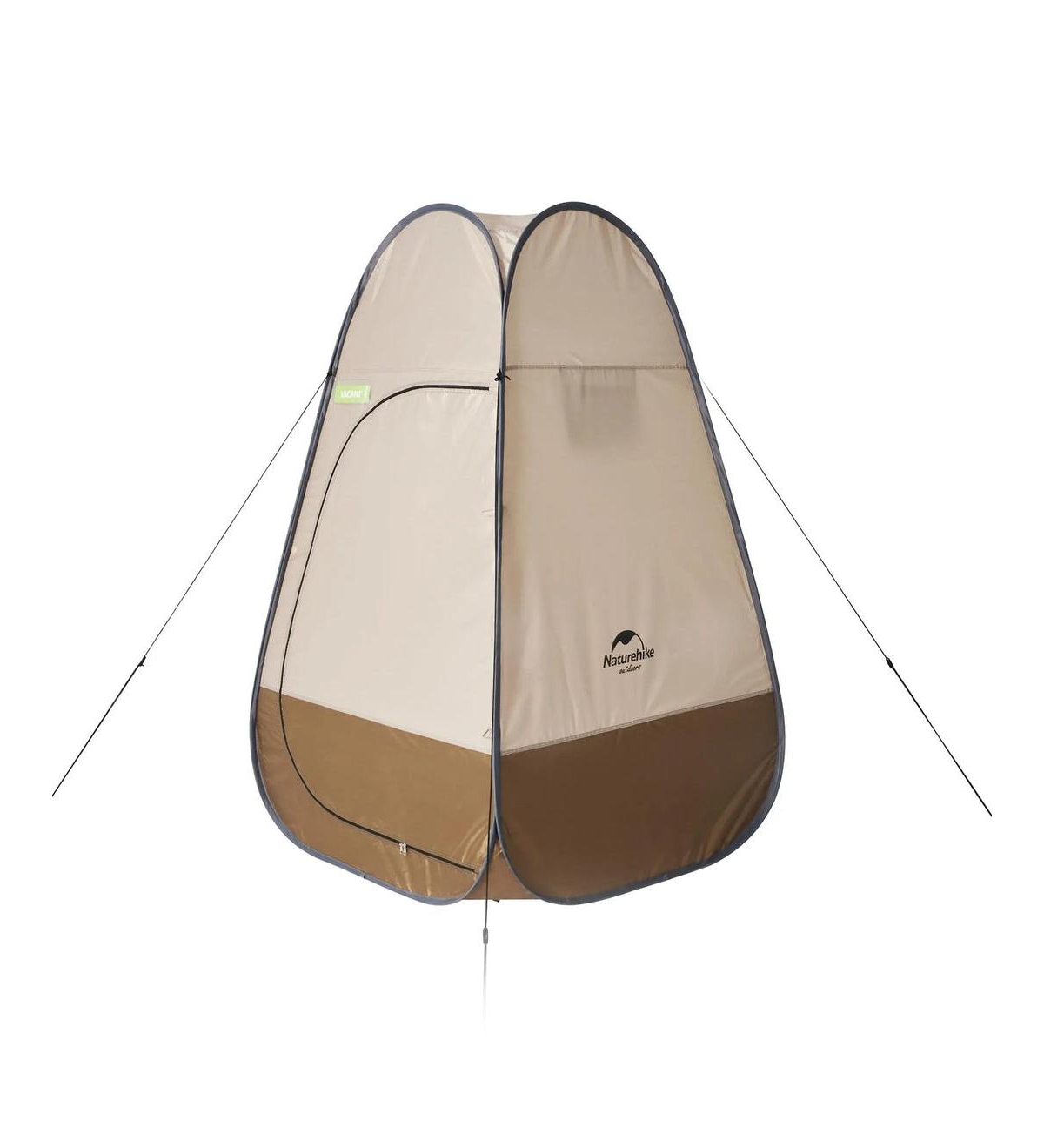 Camping Shower Tent &#x2013; Portable Privacy Tent for Outdoor Shower, Changing Room, Waterproof, Easy Setup, Breathable & Durable - Brown