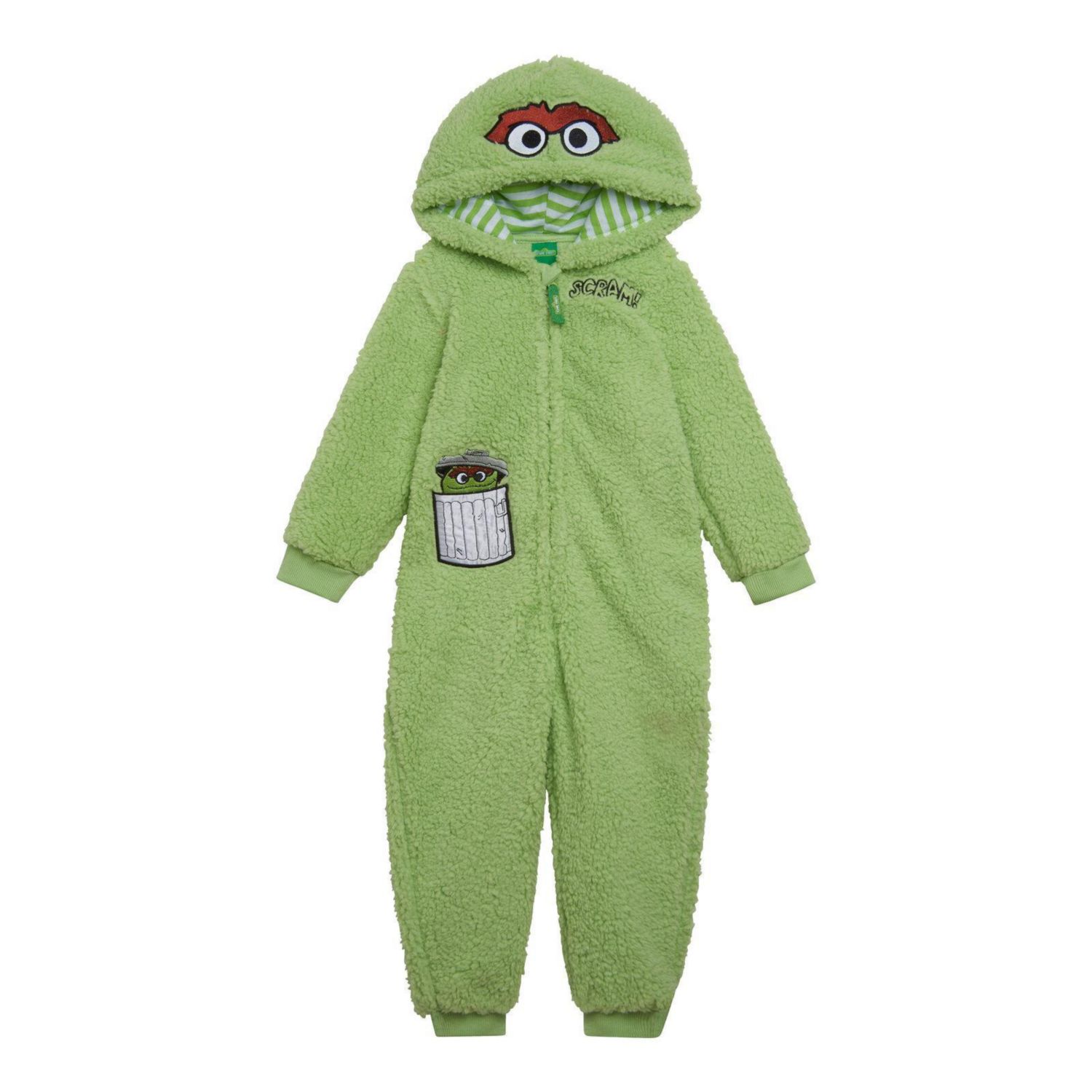 Baby Boys (0-12M) Cozy Sherpa Zip Up Cosplay Costume Coverall