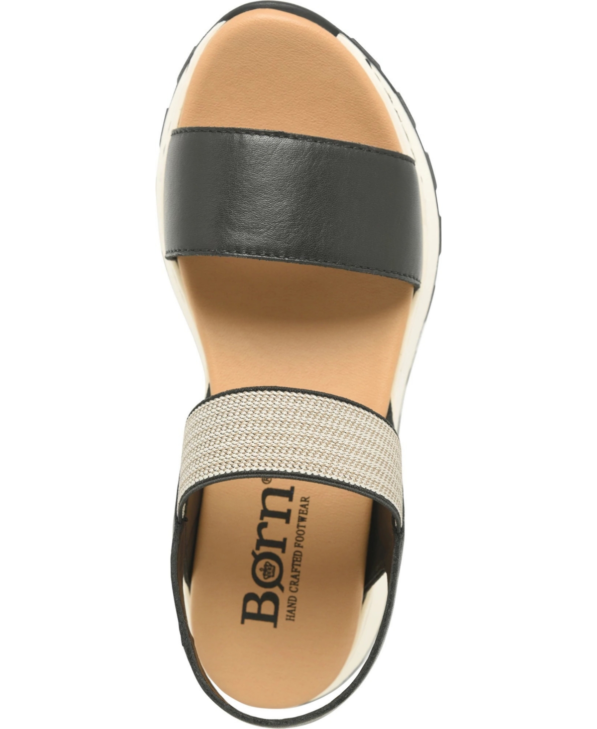 Born Women's Mimi Round Toe Wedge Sandals In Black