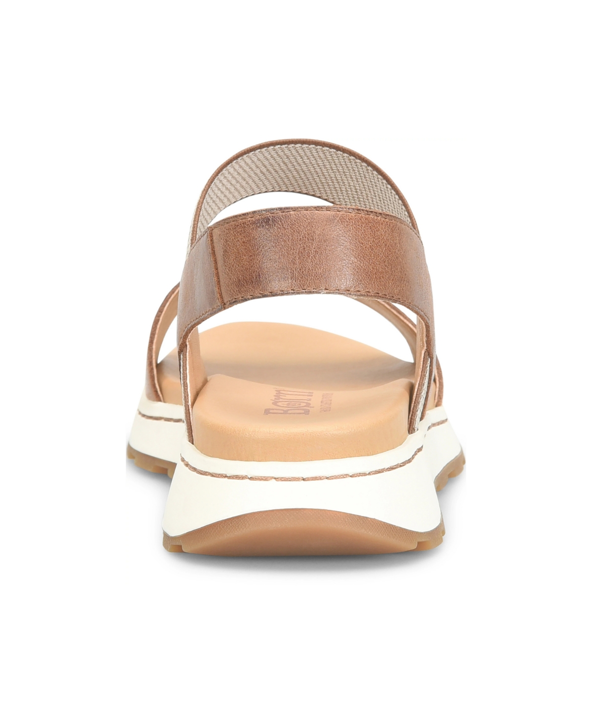 Born Women's Mimi Round Toe Wedge Sandals In Brown Cuero