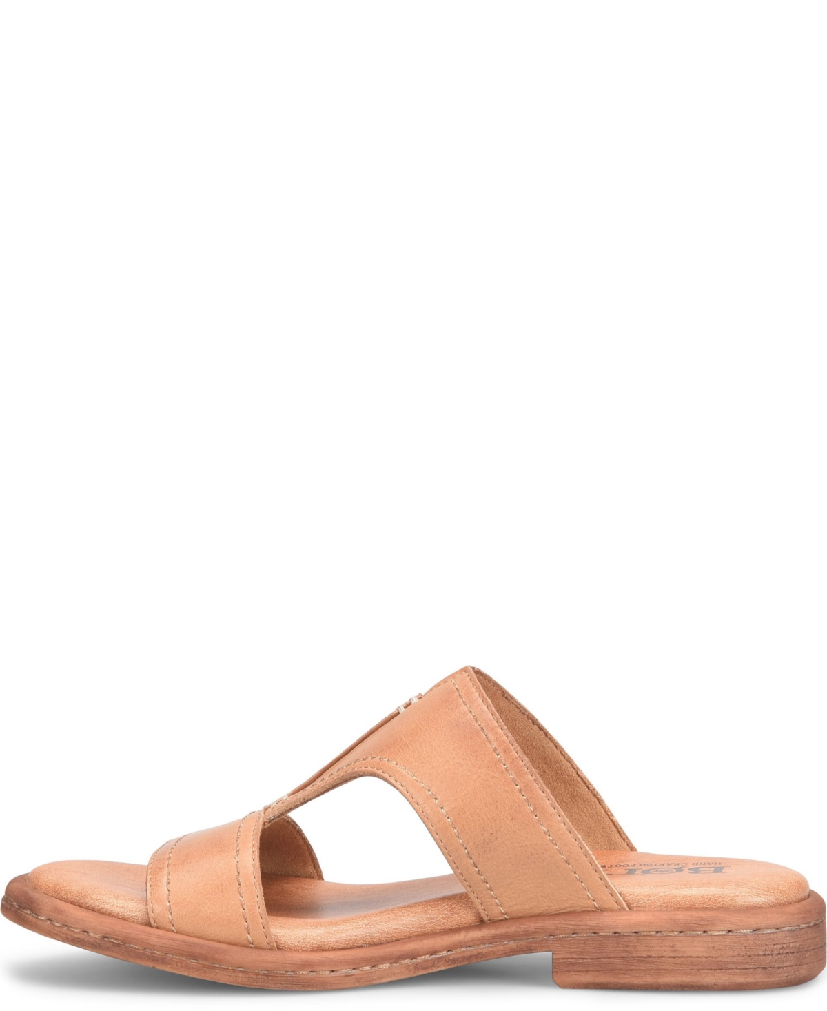 Born Women's Remo Round Toe Flat Sandals In Light Brown Butterfly