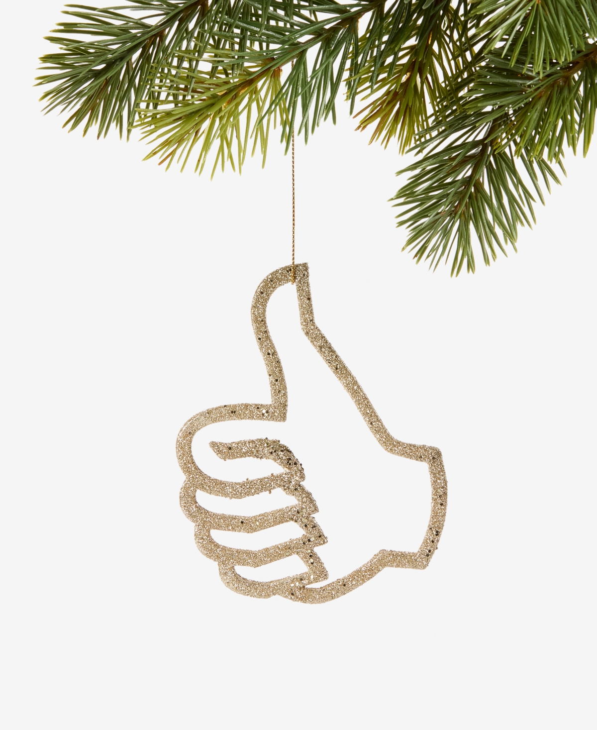 Holiday Lane Eclectic Charm Glitter Thumbs Up Ornament, Macy's Exclusive In Multi