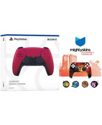 PlayStation 5 DualSense Wireless Controller with MightySkins Custom Decal Skin Voucher - Chroma Pearl