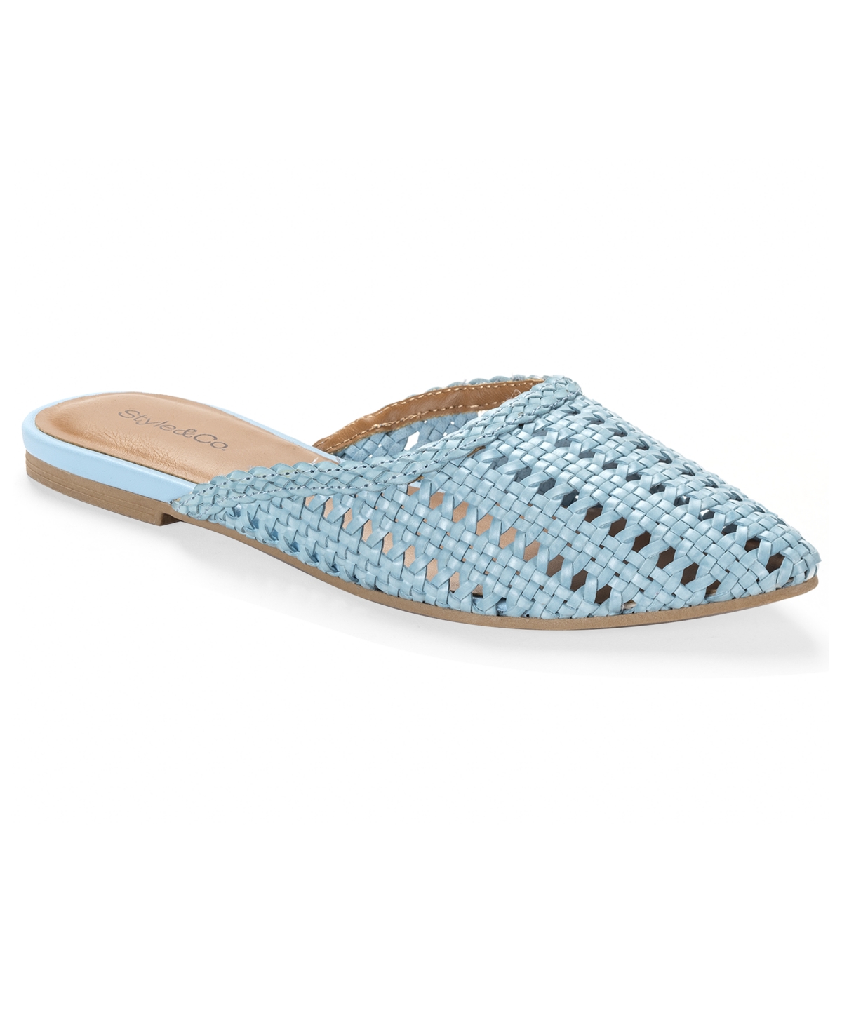 Macy's Style & Co Women's Novaa Woven Mules, Exclusively At  In Blue