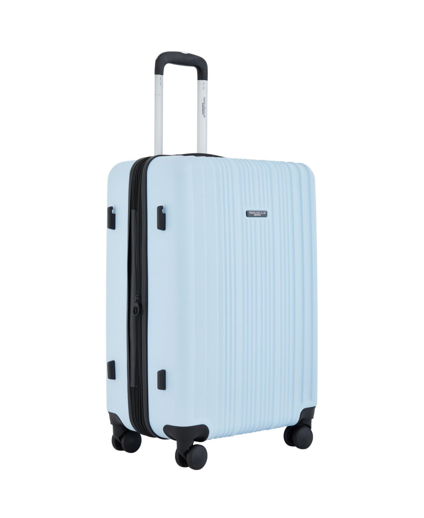Чемоданы Travelers Club 5-Piece Velocity Expandable Rolling Hardside Luggage Set, цвет: Синий — фото 4