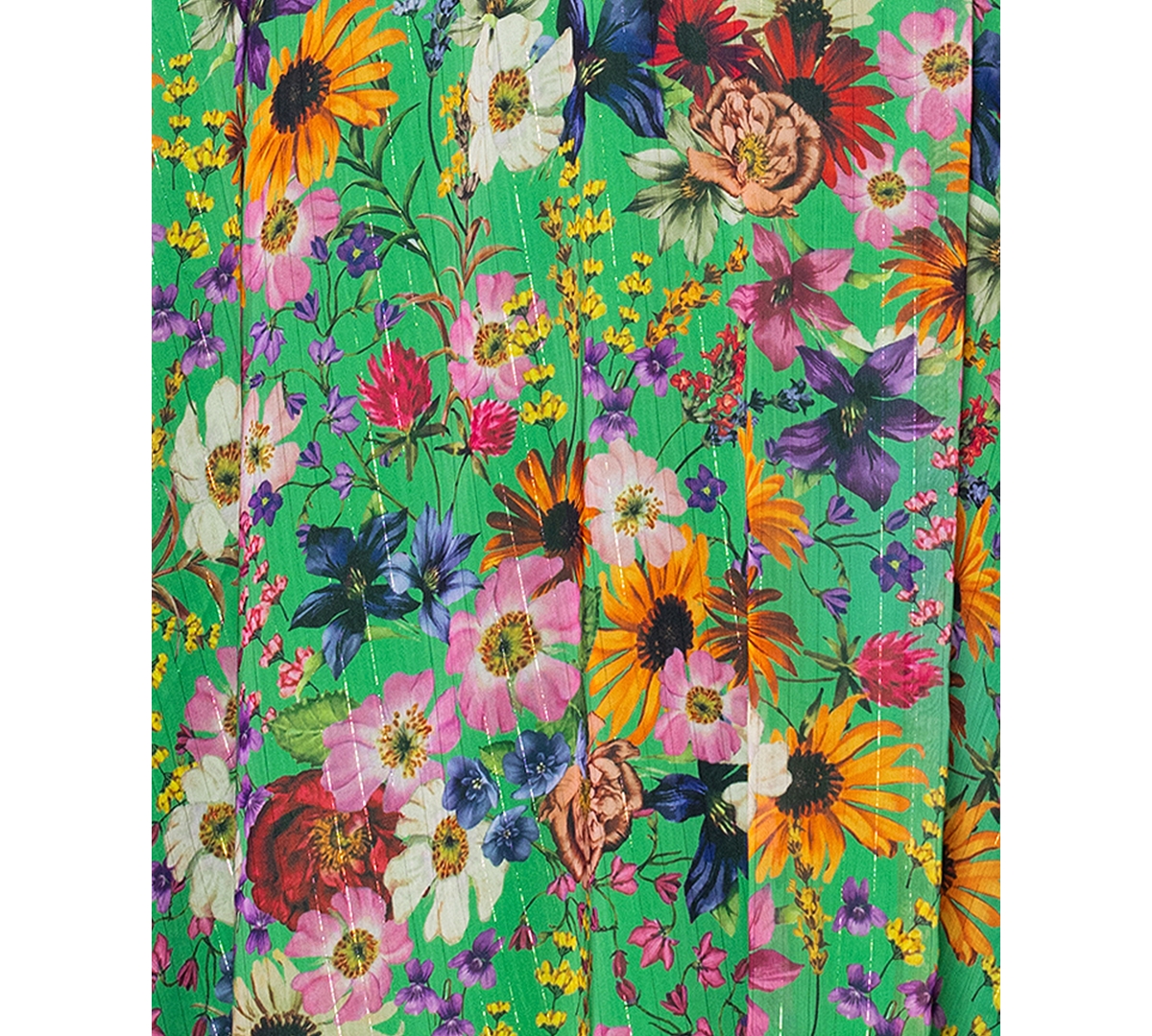 Betsy & Adam Plus Size Floral-print Flutter-sleeve A-line Dress