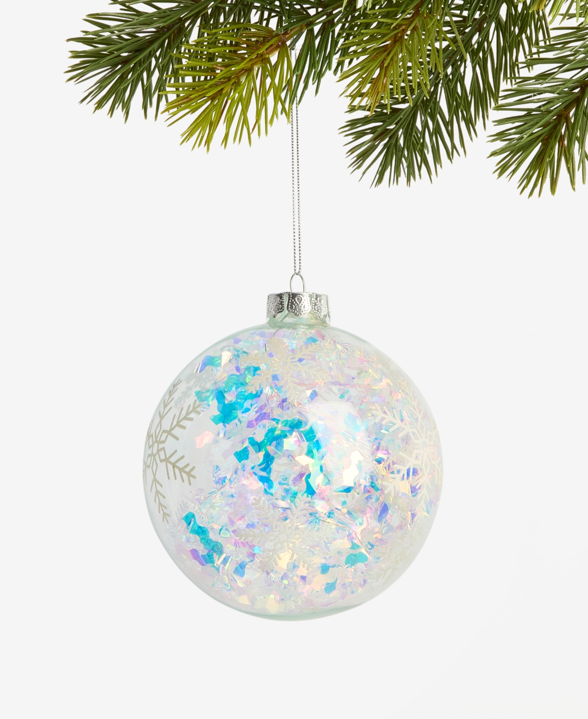 Holiday Lane Merry Magic Snowflake Ball Ornament, Macy's Exclusive In Multi