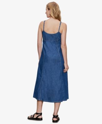Women's Sweetheart Neck Wilder Denim Dress