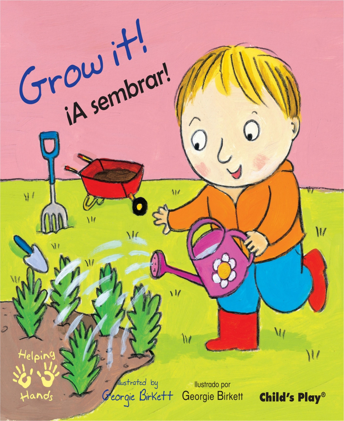 CHILD'S PLAY BOOKS HELPING HANDS BILINGUAL BOOKS, SET OF 4 