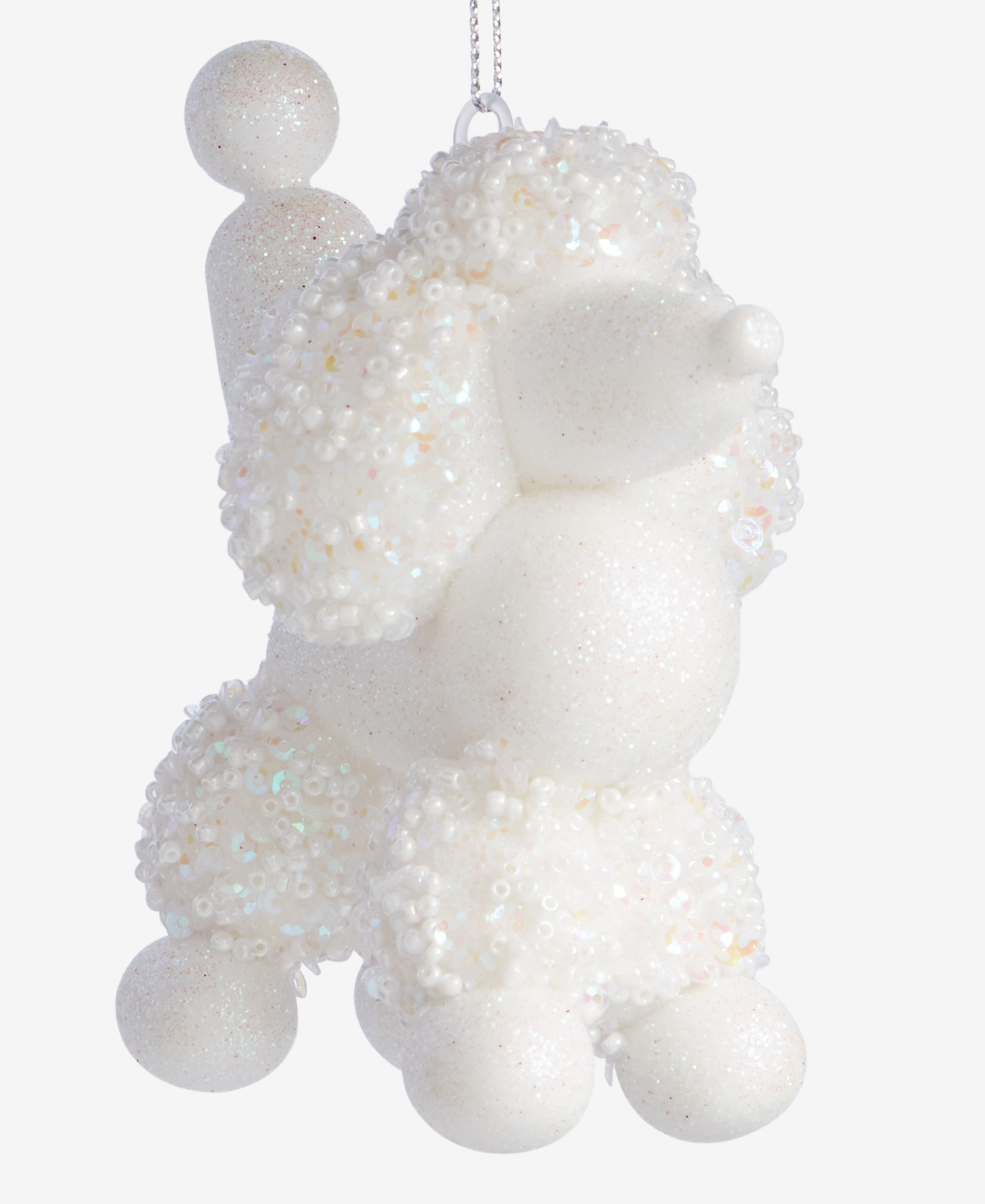 Holiday Lane Pastel Shine White Poodle Ornament, Macy's Exclusive In Multi
