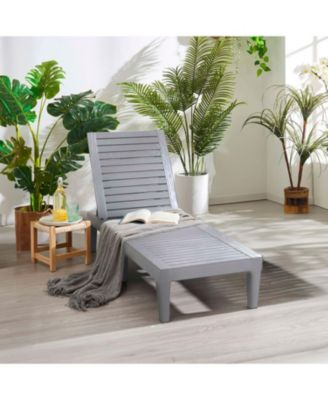 Adjustable & Waterproof Outdoor Patio Chaise Lounge Chairs - 1-Count