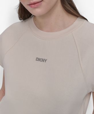 Women's Mini Stud Logo Short Sleeve Cropped Top