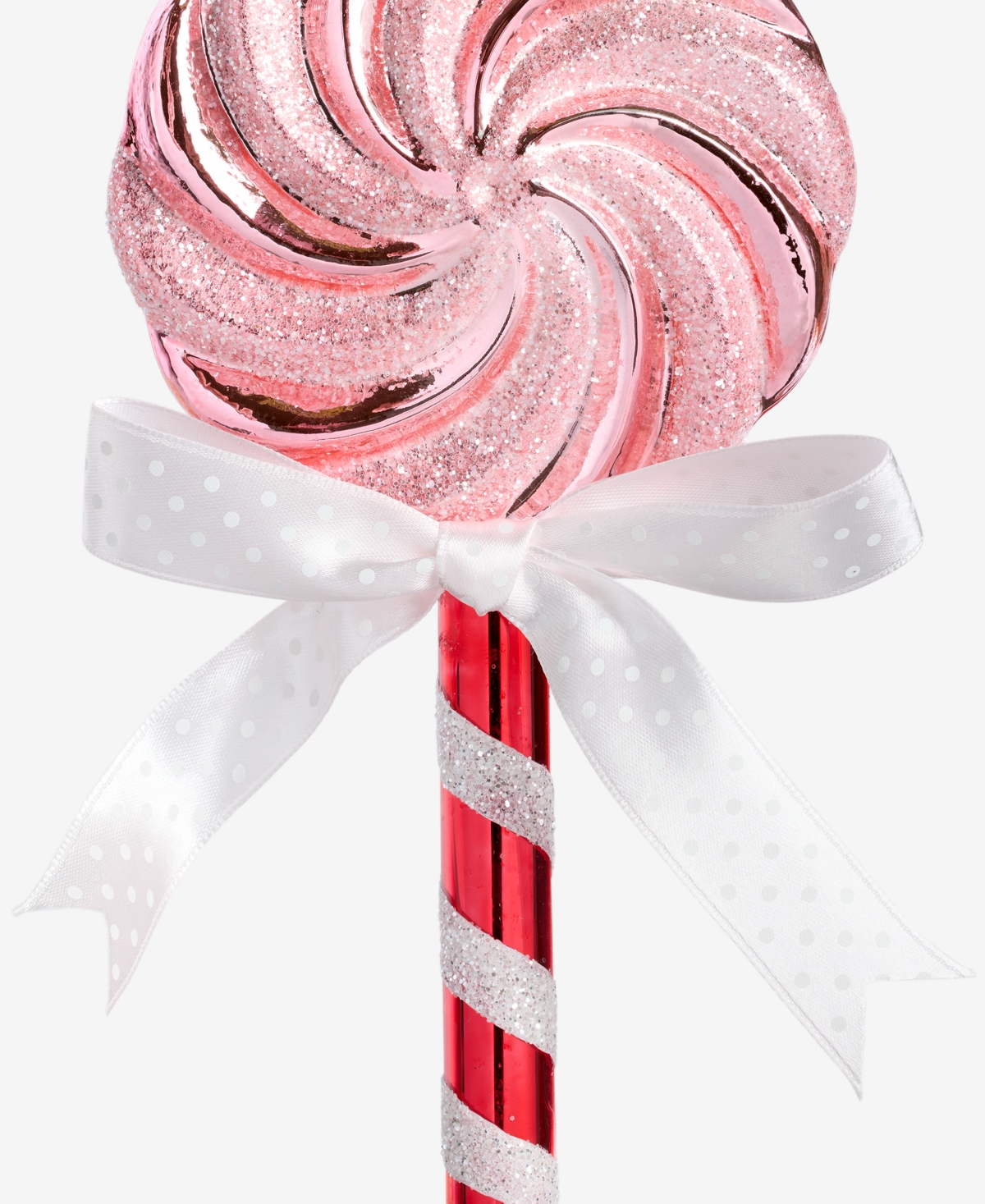 Holiday Lane Sugar Plum Bow-trim Lollypop Ornament, Macy's Exclusive In Transparent