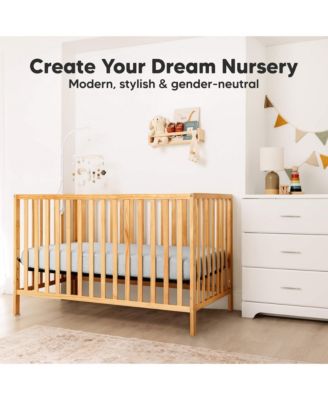 2pk Aereo Fitted Crib Sheets for Boys, Girls, 52x28 Standard Baby Crib Mattress Sheets, Bamboo Viscose Cotton