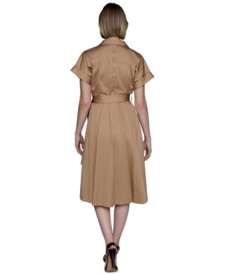 Women's Cotton A-Line Shirtdress