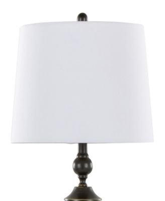 30" Metal Flint Table Lamp, Set of 2