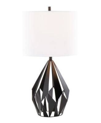 28" Metal Geome Tri Contemporary Table Lamp, Set of 2