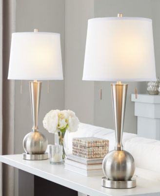 30.25" Metal Jules Contemporary Table Lamp, Set of 2